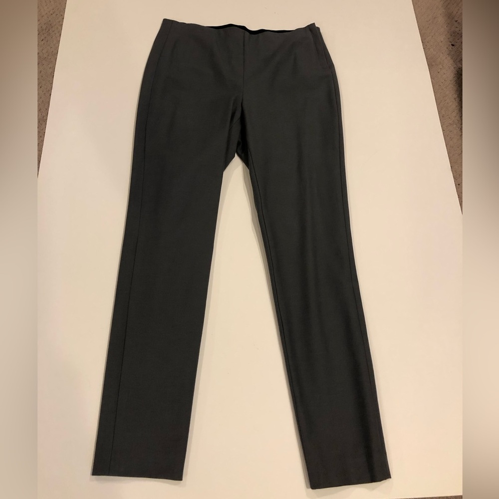 Worth New York Gray side Zip Skinny Ankle Career Workwear Trousers Size 10